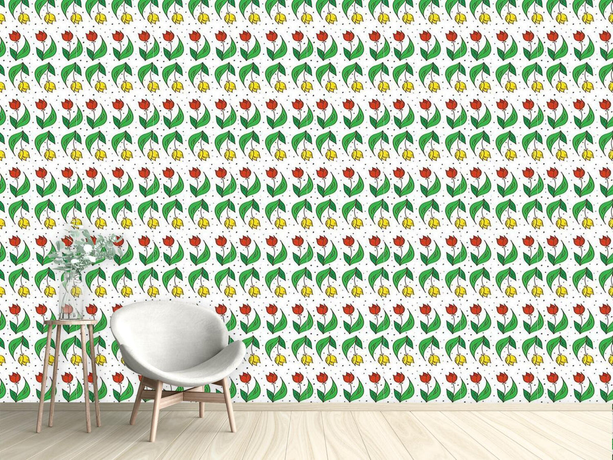 patterned-wallpaper-happy-tulips