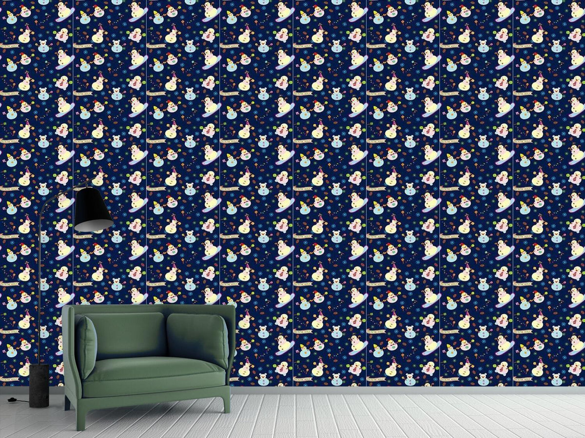 patterned-wallpaper-sweet-snowmen