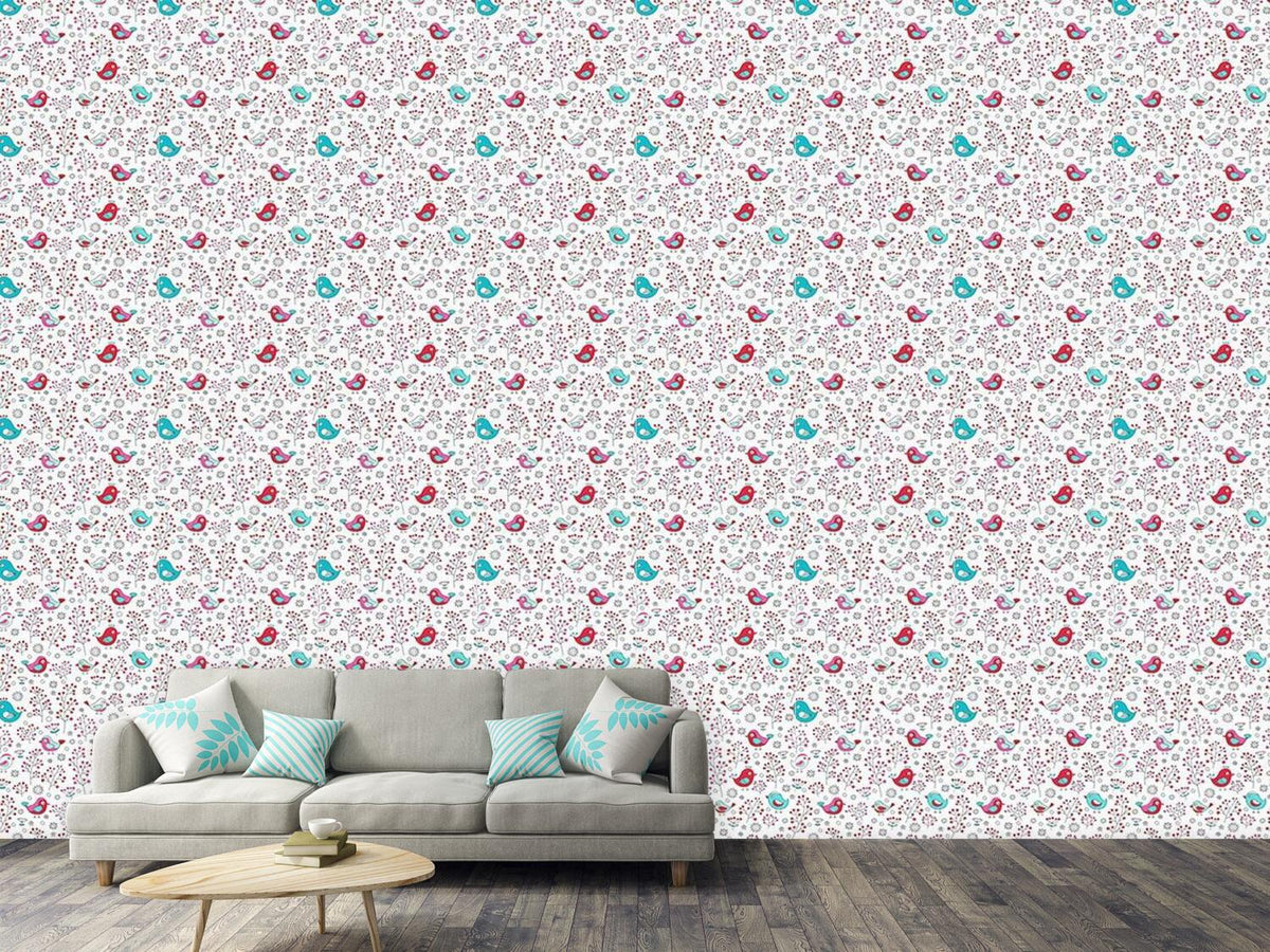 patterned-wallpaper-birds-and-berries