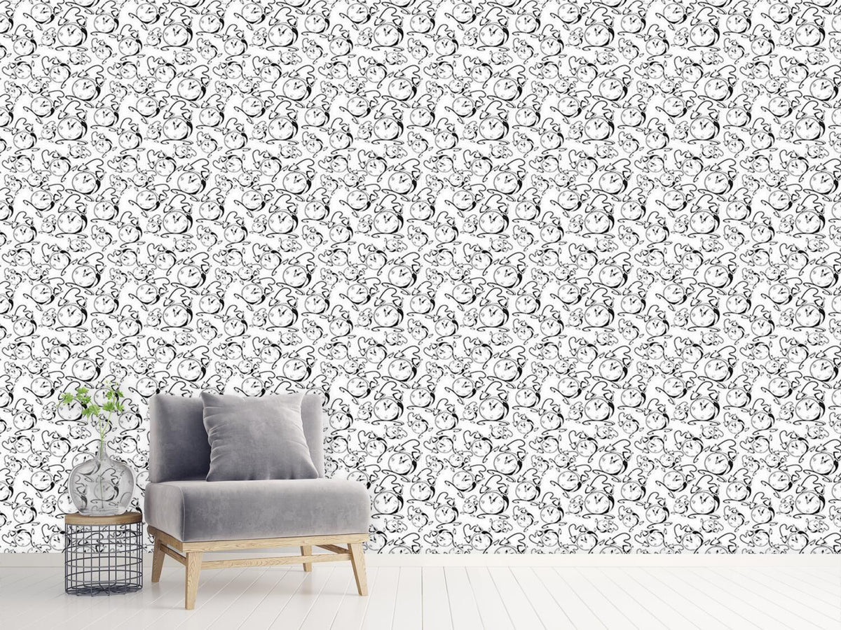 patterned-wallpaper-the-alarm-clock-rings