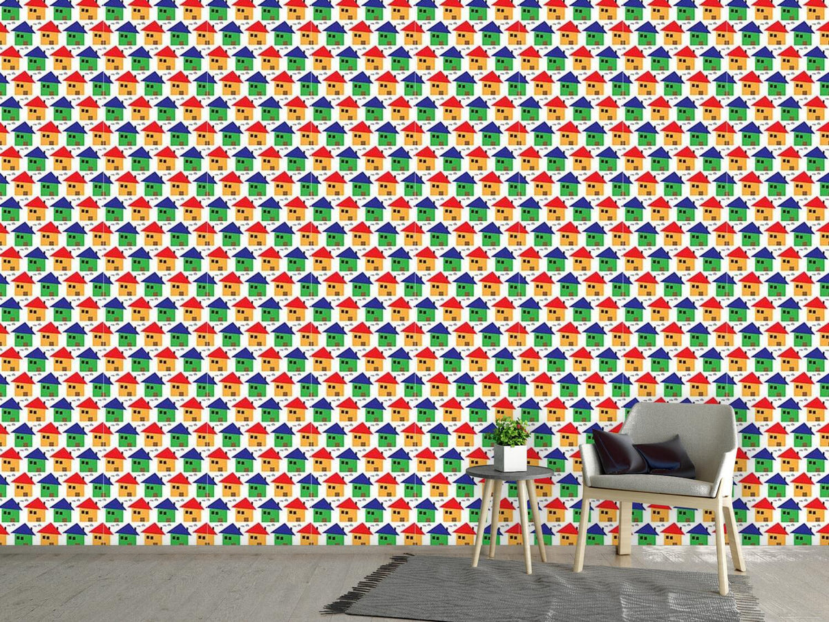 patterned-wallpaper-friendly-houses