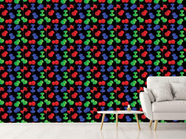 patterned-wallpaper-push-pins