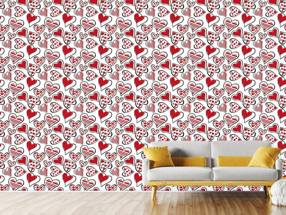 patterned-wallpaper-i-open-my-heart