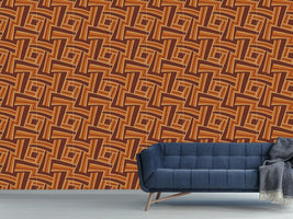 patterned-wallpaper-maze-rusty