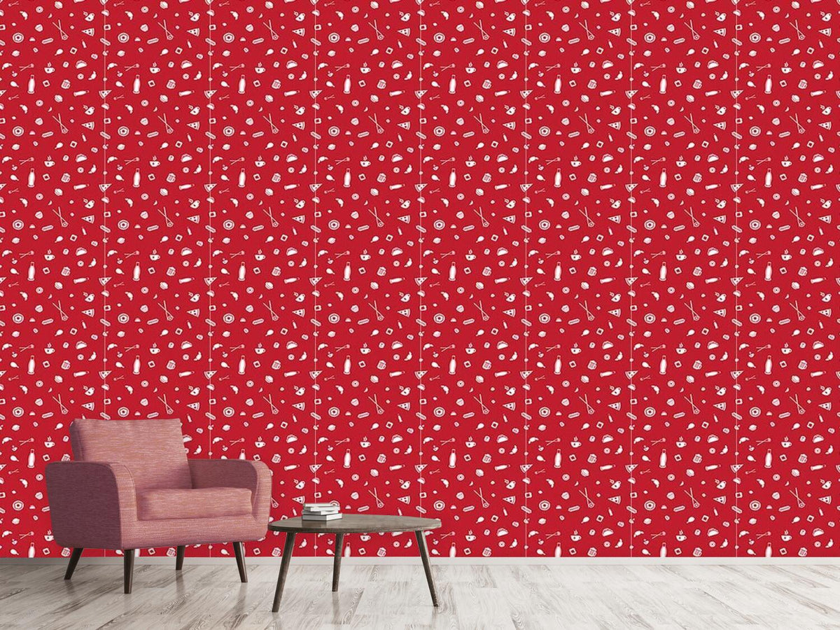 patterned-wallpaper-snack-bar