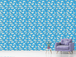 patterned-wallpaper-full-of-paper-planes