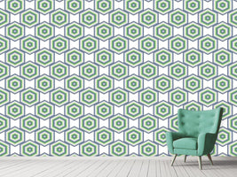 patterned-wallpaper-spring-in-hexagonia