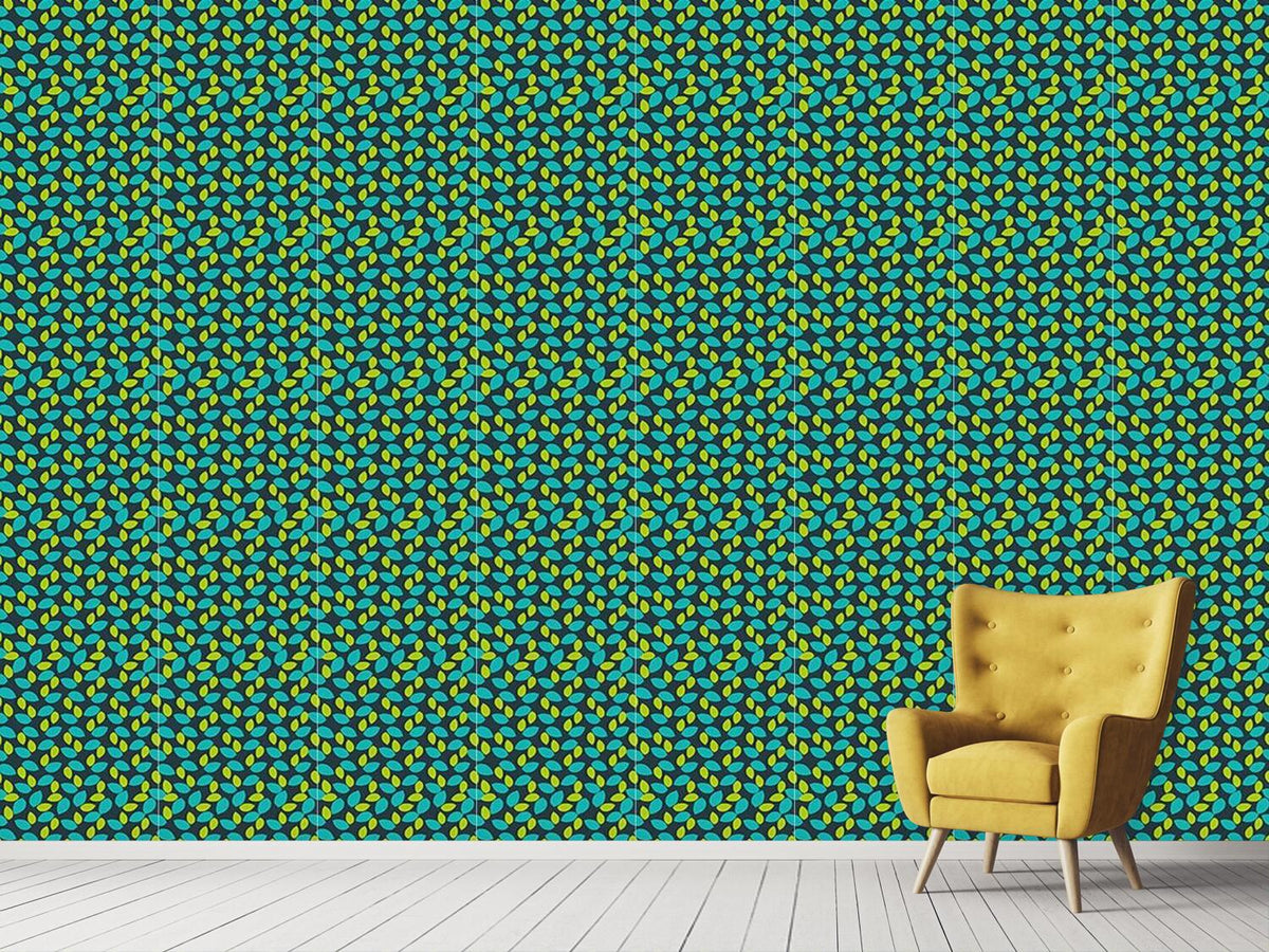 patterned-wallpaper-fruit-leaves