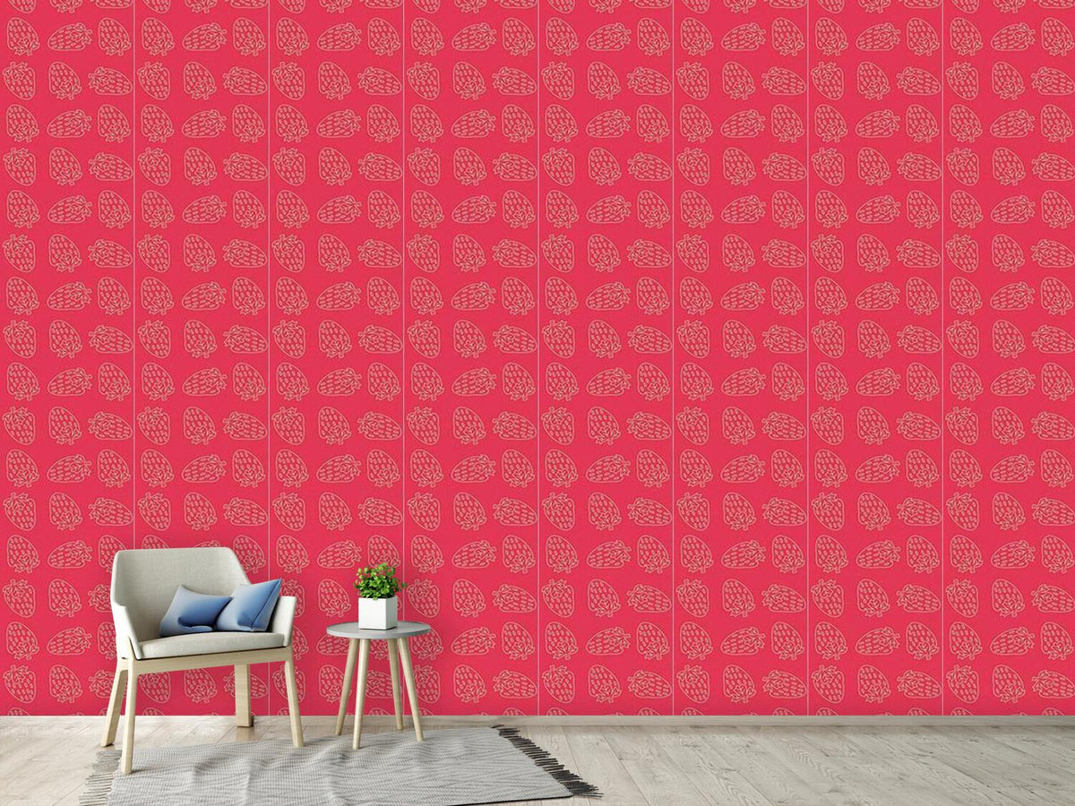 patterned-wallpaper-strawberry-style