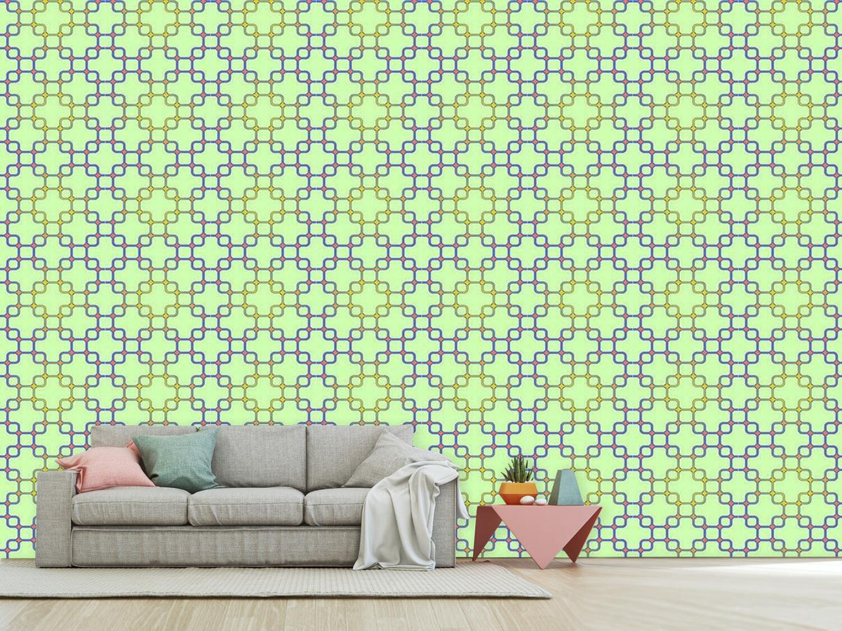 patterned-wallpaper-connection-of-squares