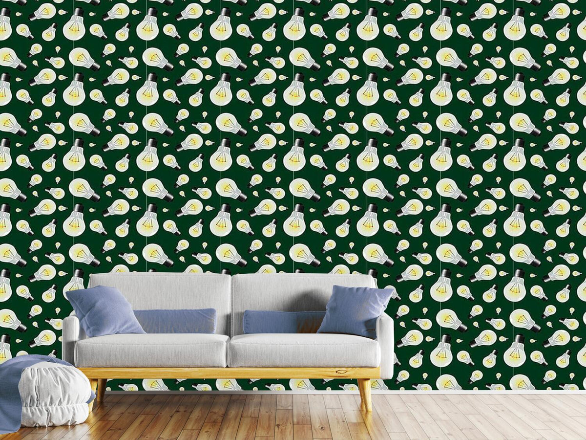 patterned-wallpaper-light-bulbs