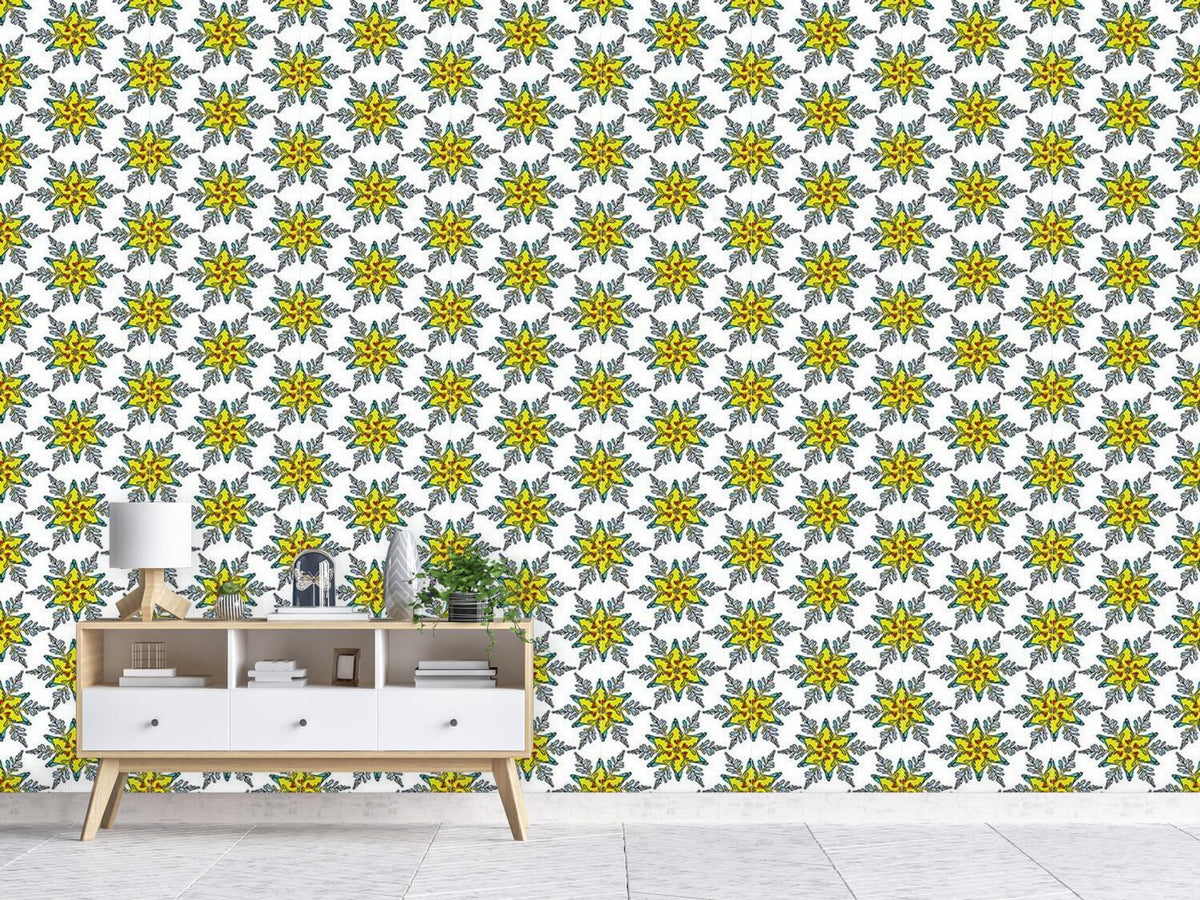 patterned-wallpaper-festive-snowflake