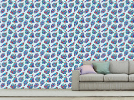 patterned-wallpaper-christmas-tree-deco