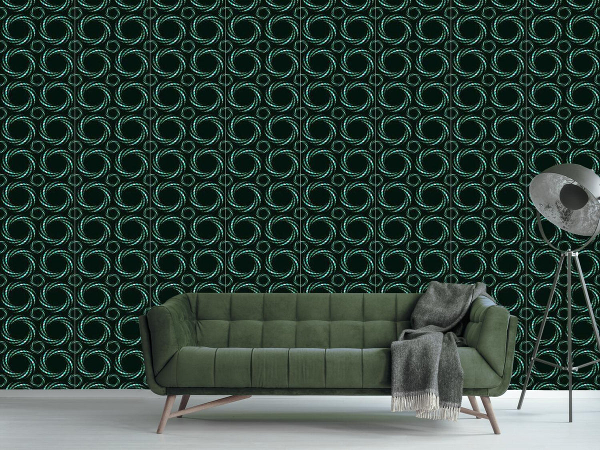 patterned-wallpaper-mosaic-spirals