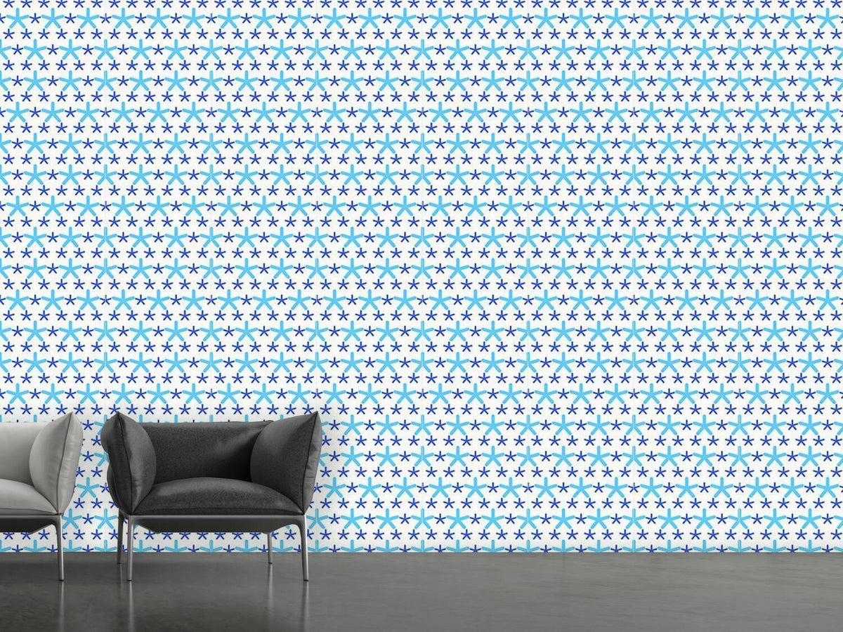 patterned-wallpaper-snowflakes-dance-on-dots