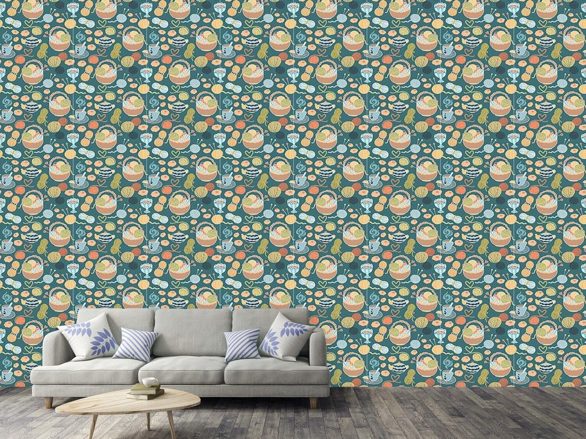 patterned-wallpaper-knitting-love