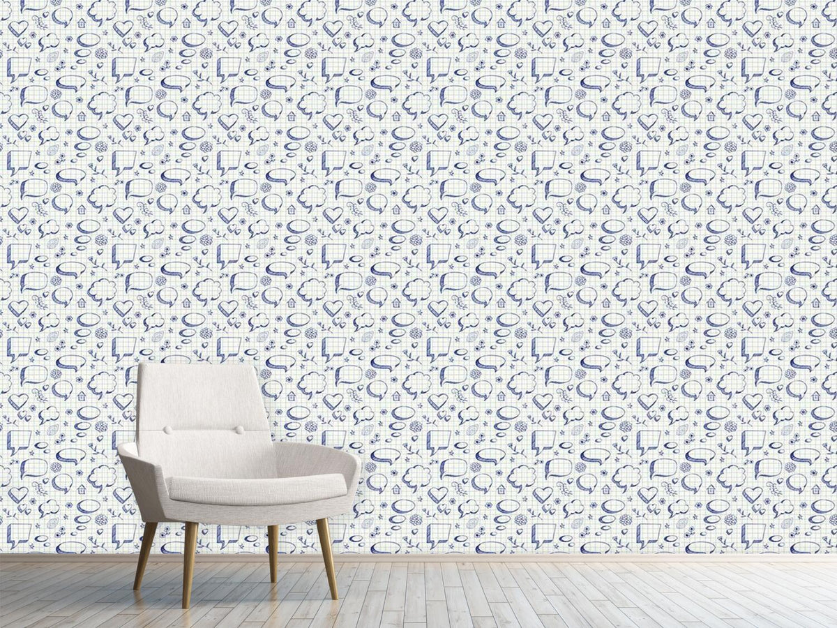 patterned-wallpaper-speach-bubbles