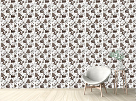 patterned-wallpaper-vintage-christmas-deco