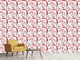 patterned-wallpaper-pipe-wrenches