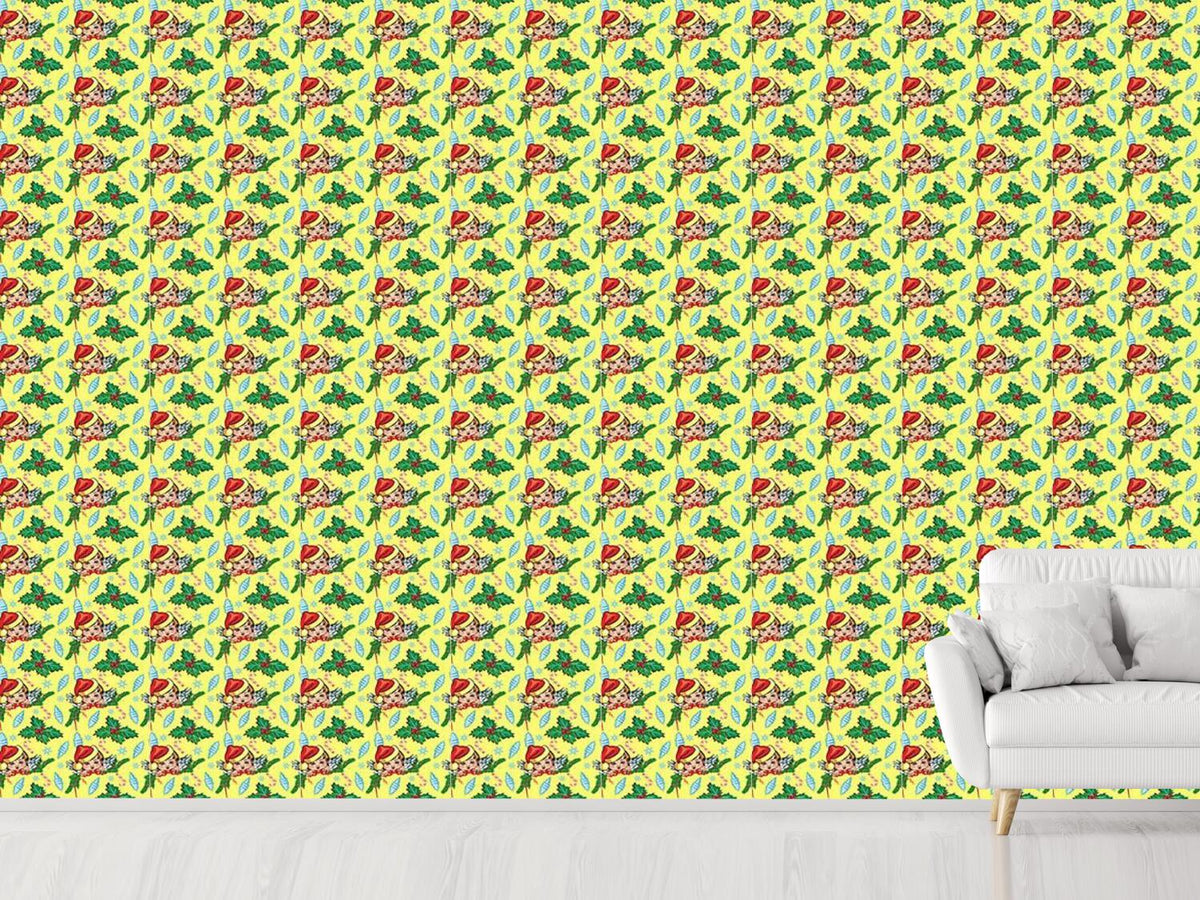 patterned-wallpaper-christmas-angel