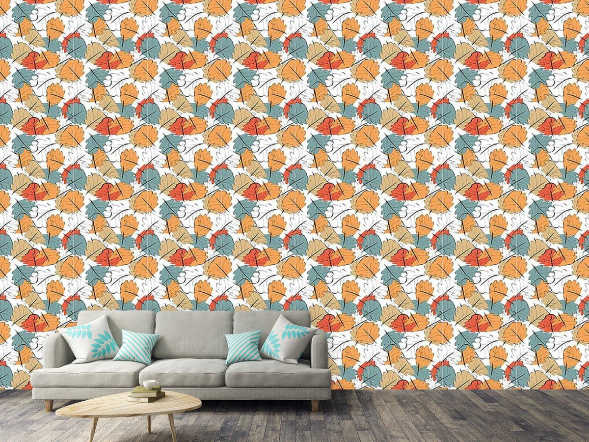 patterned-wallpaper-glowing-autumn