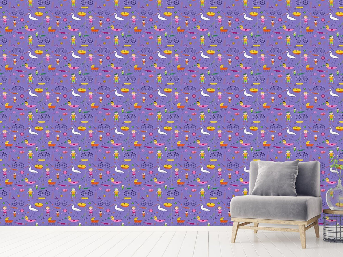 patterned-wallpaper-hustle-and-bustle-of-children