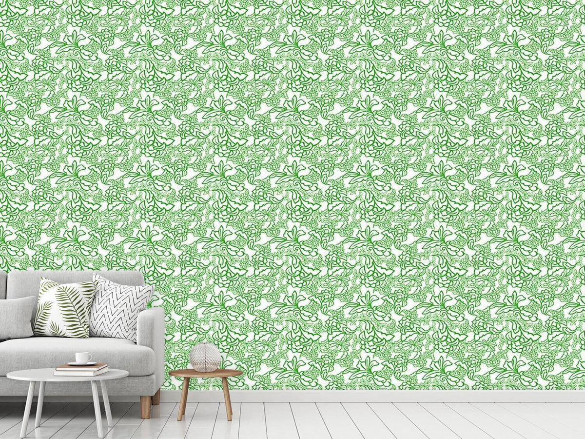 patterned-wallpaper-oriental-tendrillars