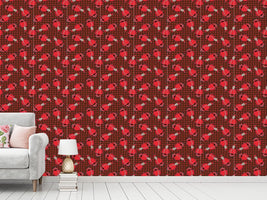 patterned-wallpaper-dotty-santa-brown