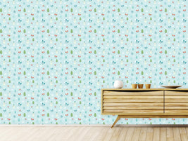 patterned-wallpaper-fun-in-the-snow