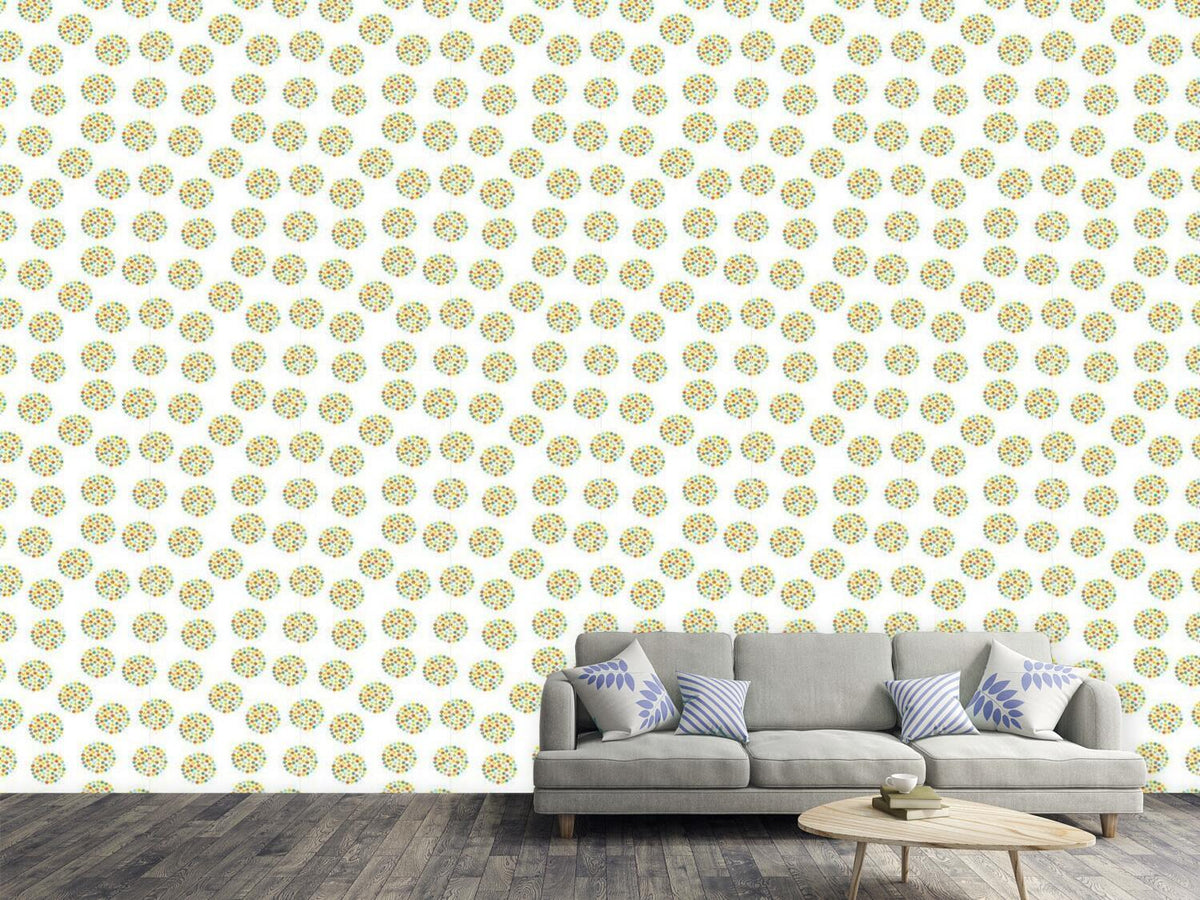 patterned-wallpaper-retro-flower-circles