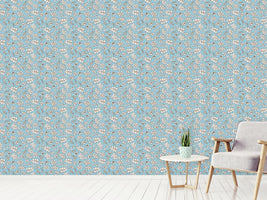 patterned-wallpaper-leafage-light-blue