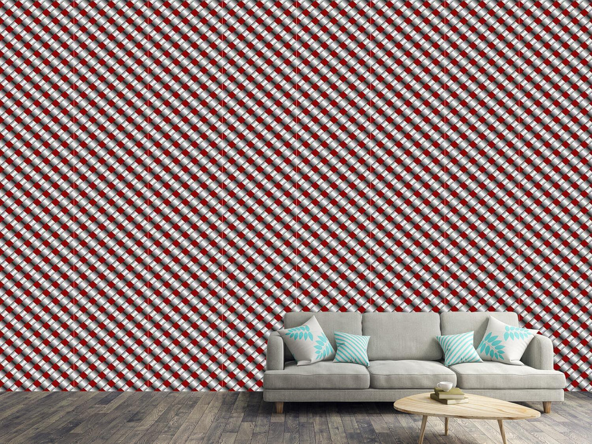 patterned-wallpaper-metallic-mesh
