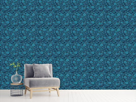 patterned-wallpaper-star-flowers-at-night