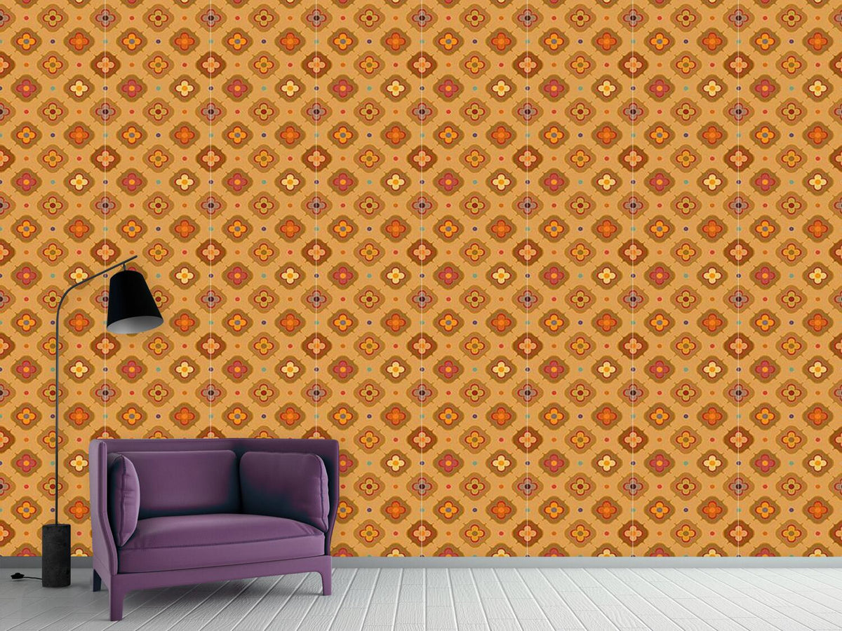 patterned-wallpaper-vintage-abstract-flowers