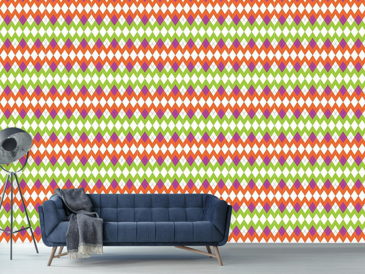 patterned-wallpaper-zig-zag-pattern