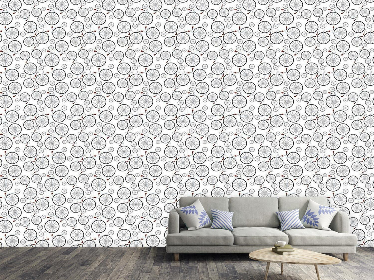 patterned-wallpaper-vintage-bicycles