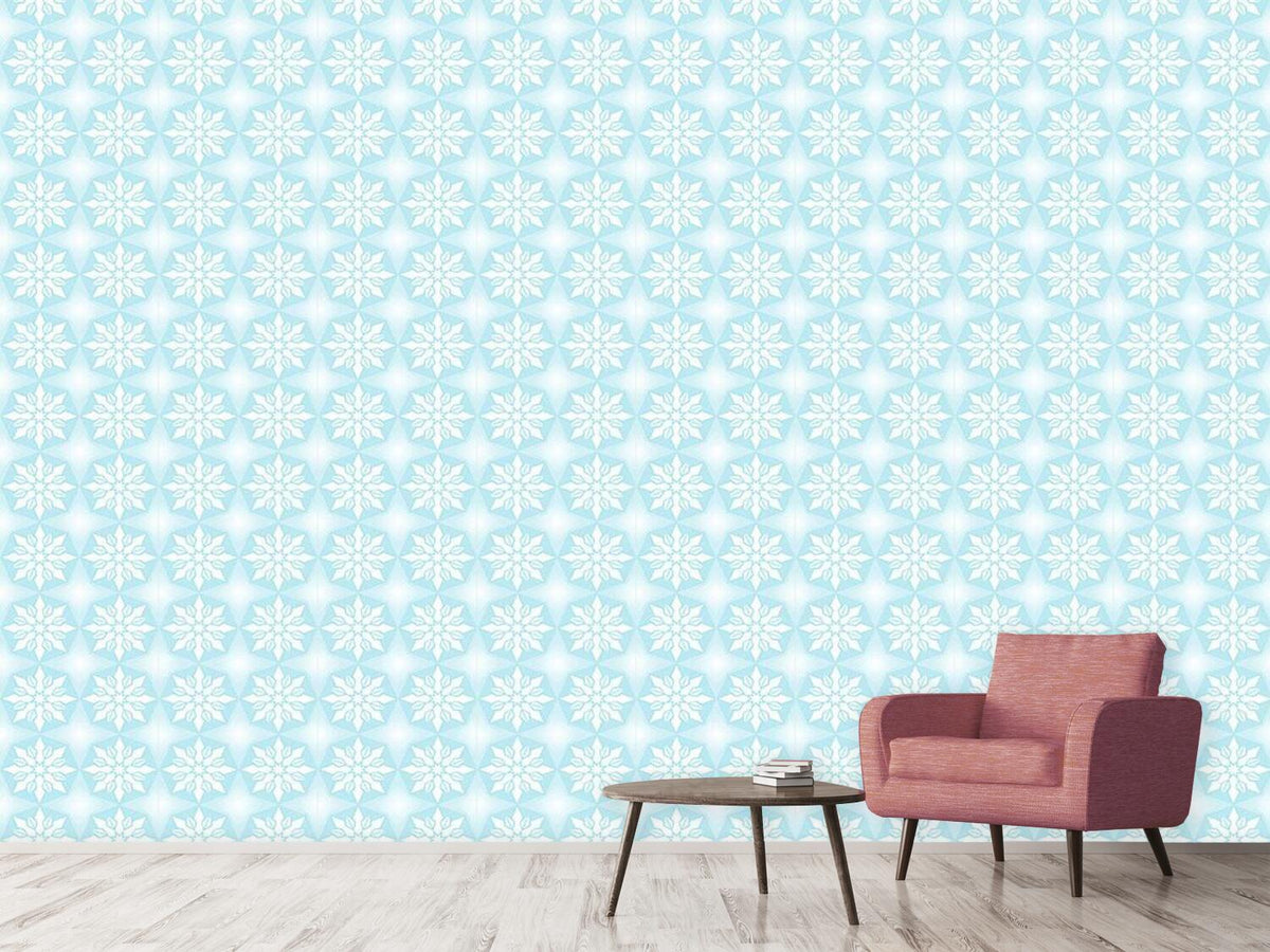 patterned-wallpaper-ice-crystal-geometry